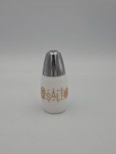Vintage 1970’s Butterfly Gold Gemco Salt Shaker Retro Design On Glass picture
