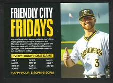 2024 Bradenton Marauders Friendly City Fridays Baseball Large Card Advertisement picture
