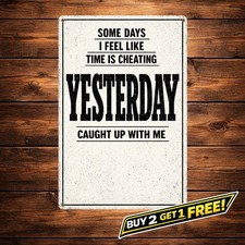 Funny Weird Being Same Age As Old People Tin Sign Sarcastic Metal Decor 8x12 picture