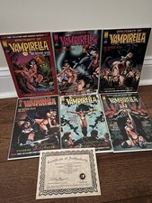 1995 Vampirella Mystery Walk 1-6  Autographed #'d COA 34/1000 NM Harris LOT picture