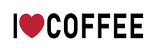 I Love Coffee Sticker Large 9