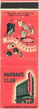 Harrah's Club Reno Nevada Vintage Matchbook Cover Casino 1960s picture