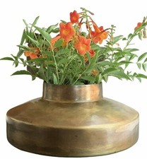 Hand Crafted Metal Flower Vases for Weddings, Events, Decorating, (Antique Brass picture