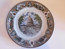 U.S Capitol Building Souvenir Collectible Plate 10.5