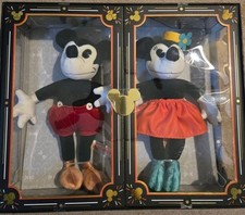 Limited Release Vintage Mickey Mouse & Minnie Mouse Collectible Plush Dolls picture