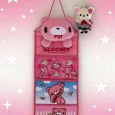 Gloomy Bear The Naughty Grizzly Wall Hanging Storage Pocket Pink picture