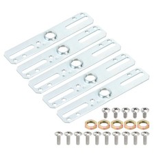 MECCANIXITY Light Fixture Crossbar Kit, 100x20mm Mounting Bracket Silver Tone picture
