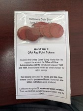 World War II OPA Red Point Tokens - Item #264 picture