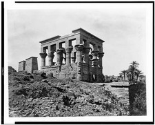 Photo:Philae Egypt 1850s Kiosk of Trajan Pharaoh's Bed Temple Ruins picture