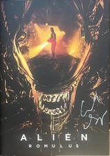 RARE Alien Romulus CAILEE SPAENY SIGNED Japanese Movie Program - VIDEO PROOF picture