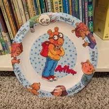 Arthur Collector Plate Melamine 10in Round Multicolor Cartoon Buster Prunella picture