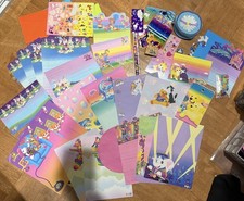 Vintage Lisa Frank Stationery Lot Letter Paper Envelopes Postalettes Memo Pads picture