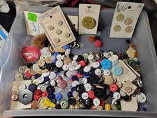 Lot 2 Mixed Lot Of Vintage Buttons On Cards And Loose picture