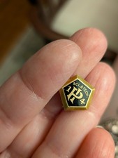 14K Gold Antique Science & Tech Achievement Pin Davidson College-LG Balfour 1914 picture
