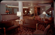 Hotel Sterling Atlantic City New Jersey lobby  unused 1950s-60s vintage postcard picture