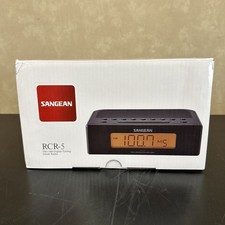 RCR-5 AM/FM Digital Tuning Clock Radio Black-Slightly Used picture