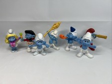 The Smurfs 7pc Lot,  Plastic Figurine 3