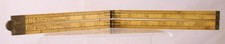 Vintage Stanley Rule & Level 24” Brass & Boxwood Folding Rule No. 61 USA picture