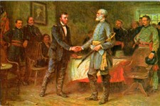Civil War Historic Postcard Lee's Surrender to Grant 1865 J.L.G. Ferris picture