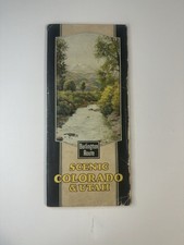 Vintage 1928 Burlington Route Scenic Colorado Utah Travel Booklet Poole Bros picture