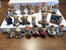 20 Homco Bear Asst Figurines Calendar, Workout, Musicians & More.  picture