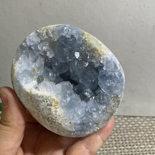 526g Top blue crystal cave quartz crystal cave mineral specimens picture