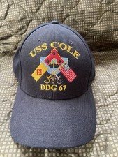 USS COLE DDG 67 Embroidered US Navy Ball Cap Hat/Cap Militaria Made in USA picture