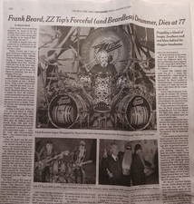 Frank Beard 77 Drummer ZZ Top   Obituary New York Times picture