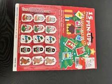 NOS Vintage Christmas Card Holders 15 Pin Ups String Santa Snowman picture
