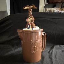 Vintage Nestle Quick Bunny Rabbit 1980’s Pitcher Chocolate Milk Self Mixing Cup picture