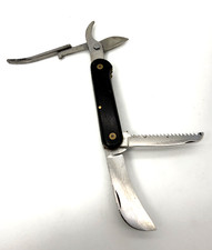 Vintage Rare Hoffritz German Pocket Knife with Prunning Shears,Saw & Large Blade picture
