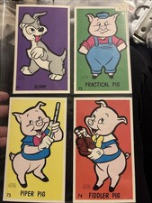1962 Dynamic Toy Walt Disney Jumbo Cards COMPLETE SET 71-105 Mickey Rare 35 picture