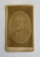 Old Antique N.L. Merrill CDV Photo Older Gent Man Mr. Parish ? Stowe Vermont picture