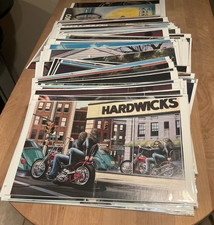 Lot of 100 vintage assorted Easyriders David Mann centerfolds BAGGED & BOARDED picture