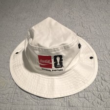 FIFA Coca-Cola Bucket Hat NEW Employee Issued Official Partner White Embroidered picture