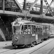 Vintage Photograph Tram Trieste Line 6 Number 439 Barcola Year 1960 Circa picture