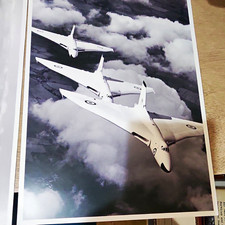 Vintage RAF Aviation Photo Lot: Hawker Fury Biplane, HP Victor V-Bomber, Comet 4 picture