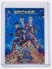 Archer Limited Edition Artist Signed “Animated Sitcom” Refractor Card 1/1 picture