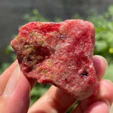 66g Rough Natural Rhodonite Quartz Crystal Mineral Specimen Healing picture