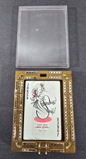 Rare Vintage Osceola Oil Sealed Nu-Vue Playing Cards & Cribbage Board Holder picture