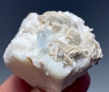219 Cts Aquamarine Crystals with Mica from Pakistan picture