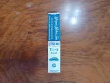 VW Bug Think Small Old Matchbook Mini Full Volkswagen Beetle Vintage Antique Ad picture