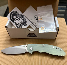 Hinderer XM-18 3.5 S45VN Slicer Non-Flipper Stonewash Translucent Green G10 picture