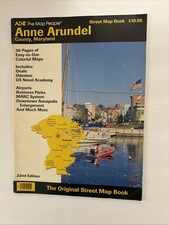Anne Arundel County Maryland ADC Street Map Book 1996 22nd Edition Softcover picture