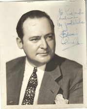 AMERICAN STAGE & FILM ACTOR EDWARD ARNOLD, SIGNED VINTAGE STUDIO PHOTO. picture