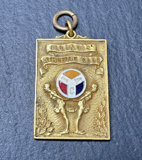 1928 ILLINOIS ATHLETIC CLUB IAC GOLDEN MEDAL - OLYMPIC SWIMMING TRAINING? N126 picture