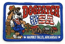 Dogpatch USA Amusement Park Arkansas Vintage Style Patch Sew Iron On Cap Hat picture