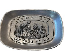 1960s Era Pewter Bread Tray