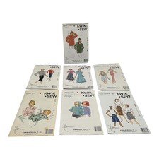 Kwik Sew Vintage 1980s Sewing Patterns, Lot of 7 NOS UNCUT Collectible picture