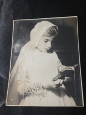 Vtg First Communion Photo Antonio Delgado Cabra Foto Grafica Cali Colombia 1950s picture